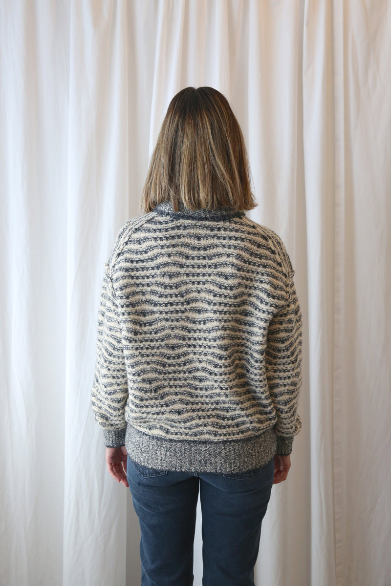 Grey Pattern Sweater
