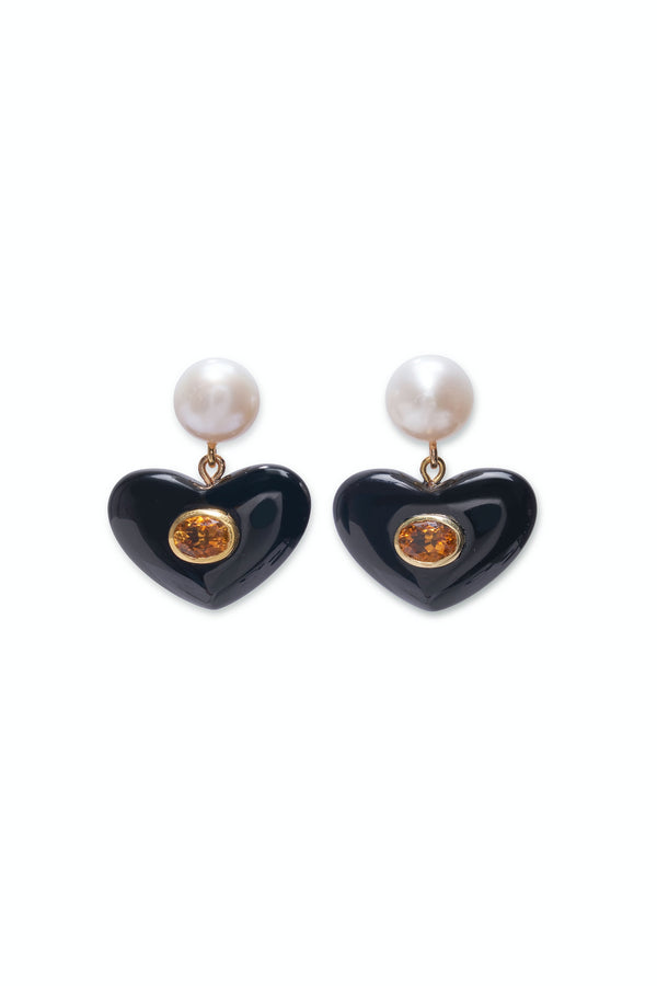 Enamored Earrings Black