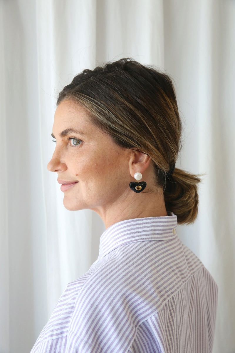 Enamored Earrings Black