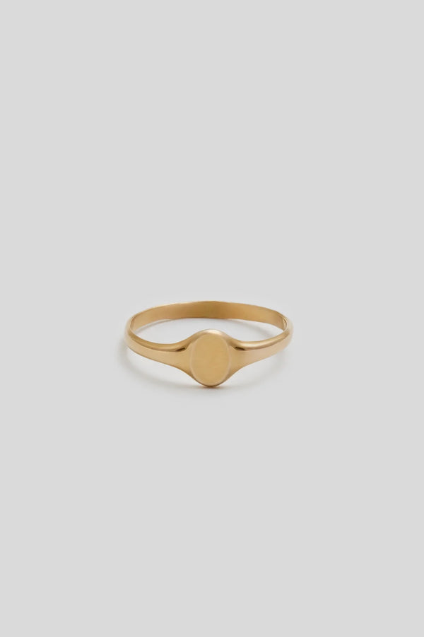 Mini Oval Signet Ring