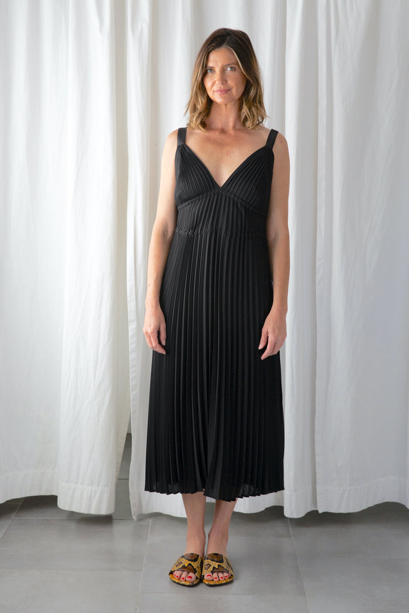 Pleated Tank Dress